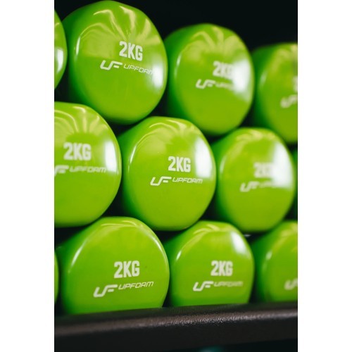 Vinila hantele 2 kg, zaļa - UpForm