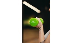 Vinila hantele 2 kg, zaļa - UpForm