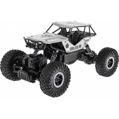 Tālvadības Crawler R/C Monster 1:18 sudraba