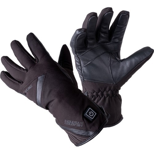 Apsildāmi motociklista/riteņbraucēja cimdi W-TEC HEATnoir - Melna