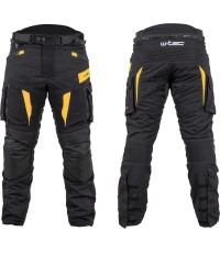 Motociklistu bikses W-TEC Aircross - Melns-zelta