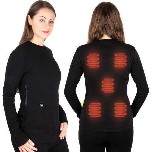Sieviešu apsildāms krekls W-TEC Insulong Lady - Melna