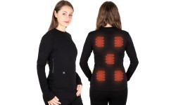 Women’s Heated T-Shirt W-TEC Insulong Lady - Black