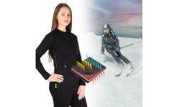 Женская футболка с подогревом W-TEC Insulong Lady - Чёрный