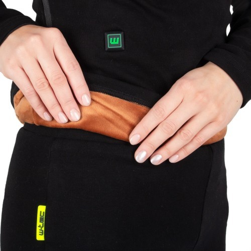 Женская футболка с подогревом W-TEC Insulong Lady - Чёрный
