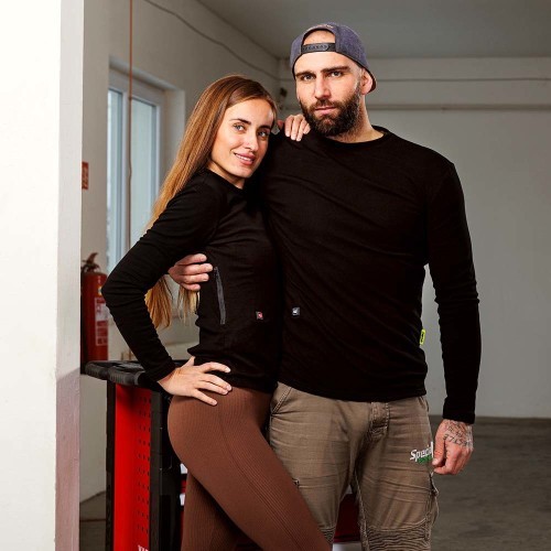 Sieviešu apsildāms krekls W-TEC Insulong Lady - Melna