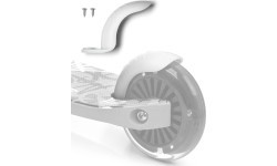 Brake for meteor funny scooter - White