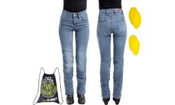 Women’s Moto Jeans W-TEC Panimali - Blue
