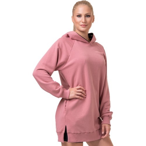 Women’s Long Hoodie Nebbia Everyday Hero 580 - Old Rose