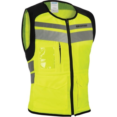 Reflective Vest Oxford Utility Bright Top - Fluo Yellow/Reflective Grey/Black