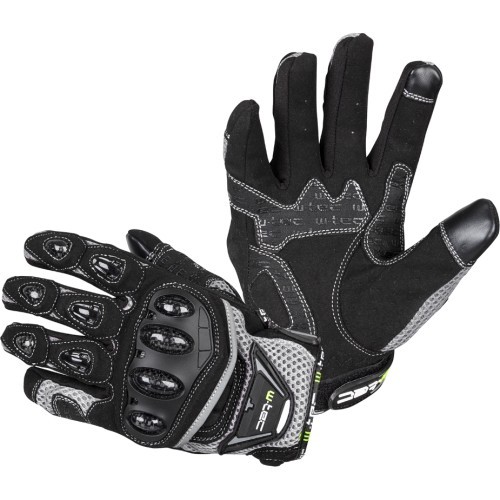 Motorcycle Gloves W-TEC Upgear - Black and grey