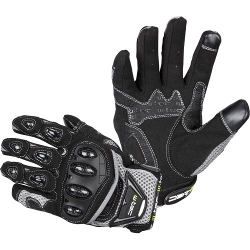 Motorcycle Gloves W-TEC Upgear - Black and grey