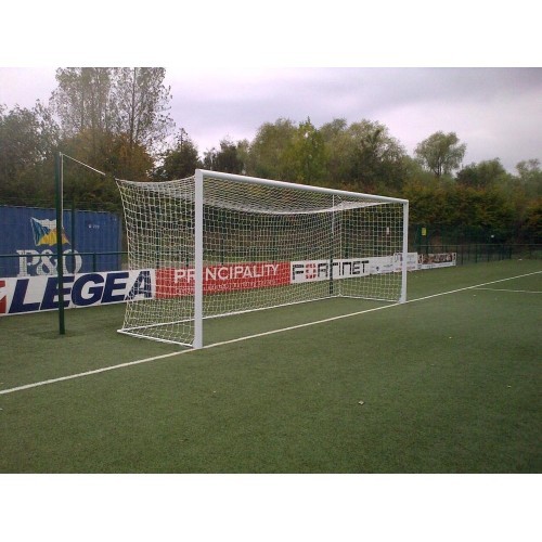Standarta futbola vārti (alumīnija, iebetonējami) 7,32x2,44 m - Ovāls 120x100mm