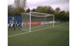 Standarta futbola vārti (alumīnija, iebetonējami) 7,32x2,44 m - Ovāls 120x100mm