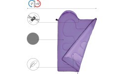NC2007 PURPLE JUNIOR SLEEPING BAG NILS CAMP
