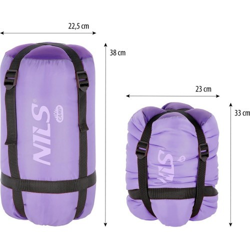 NC2007 PURPLE JUNIOR SLEEPING BAG NILS CAMP