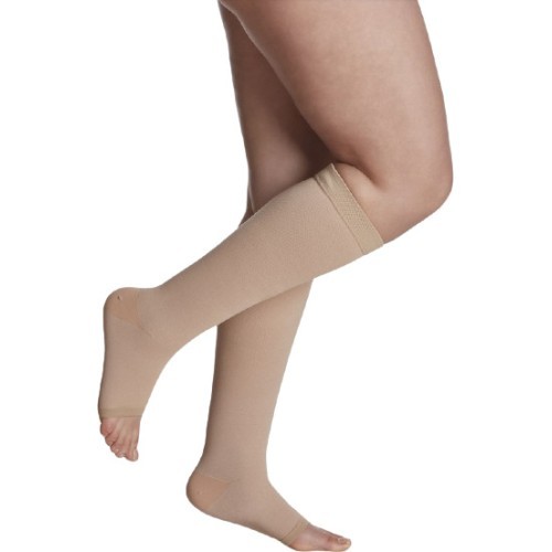 Kompresijas zeķes līdz ceļiem COTTON by SIGVARIS, 3. k.kl. - M - Garš - Atvērta