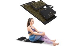 Acupressure Mat and Pillow inSPORTline EcoSpike - Black-Gold