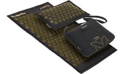 Акупрессурный коврик и подушка inSPORTline EcoSpike - Black-Gold