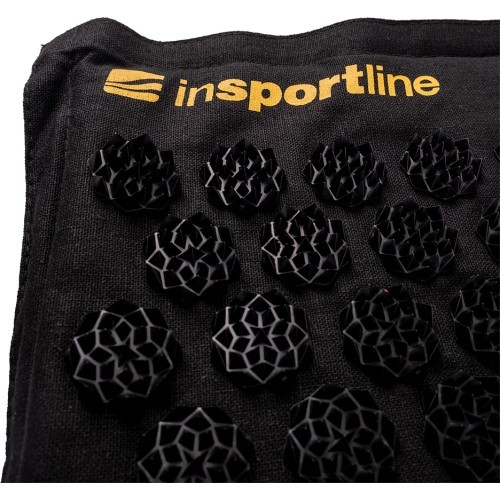 Akupresūras paklājs un spilvens inSPORTline EcoSpike - Black-Gold