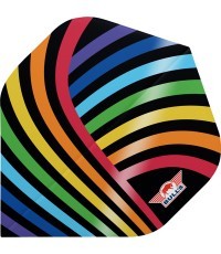 Dart Flights Bull’s Powerflite D100 Rainbow Std. – 3-Pack