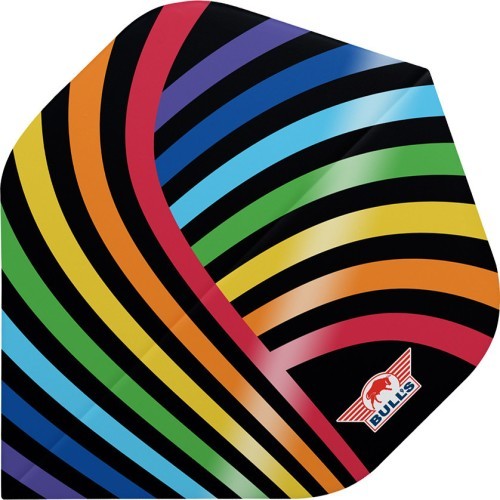 Šautriņu lidojumi Bull's Powerflite D100 Rainbow Std. - 3 komplekti