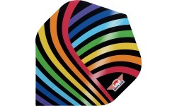 Dart Flights Bull’s Powerflite D100 Rainbow Std. – 3-Pack