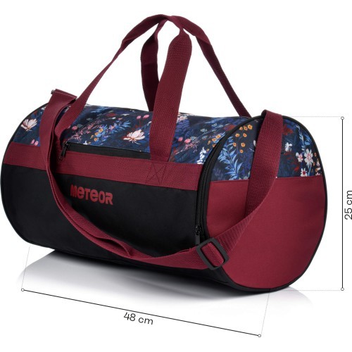 Fitness bag meteor sirin 25 l - Burgundy || Black