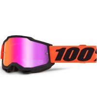 Motocross Goggles 100% Accuri 2 Mirror - Ferran černá, zrcadlové plexi