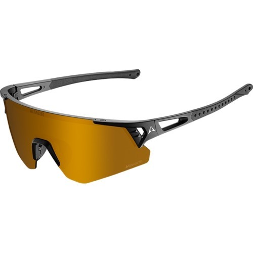 Sporta saulesbrilles Altalist Hayate R1 - melna ar zelta stikliem