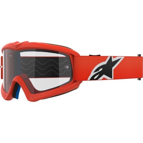 Children’s Motocross Goggles Alpinestars Vision Youth - Orange body, clear plexiglass