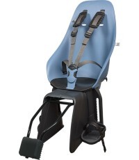Aizmugurē stiprināms bērnu velosipēda sēdeklis ar adapteri un turētāju Urban Iki - Fuji Blue/Bincho Black