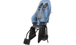 Aizmugurē stiprināms bērnu velosipēda sēdeklis ar adapteri un turētāju Urban Iki - Fuji Blue/Bincho Black
