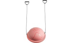 Балансировочная подушка inSPORTline Dome Compact с эспандерами - Розовый
