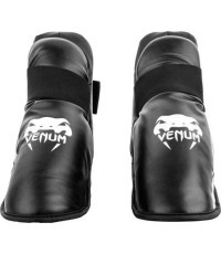 MMA apakšstilbu aizsargi Venum Challenger, melns/balts