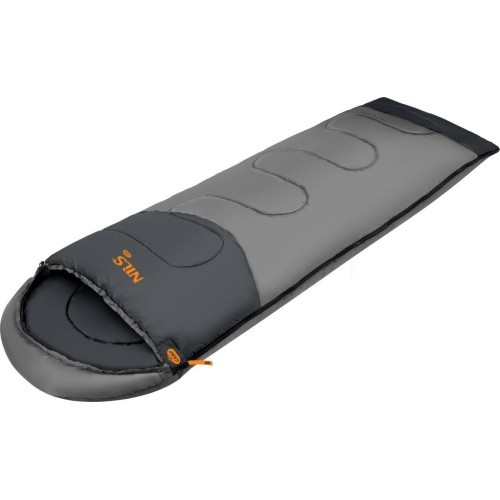NC2008 ANTHRACITE-ORANGE SLEEPING BAG SIZE L NILS CAMP