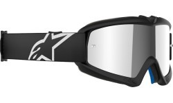 Children’s Motocross Goggles Alpinestars Vision Mirror Youth - Corp black, mirrored silver plexi
