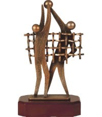 Statuete BEL245 volejbols - 25cm - Bronza