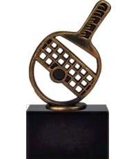 Статуэтка BEL569 Настольный теннис - 17cm - Bronza