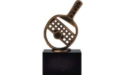 Statuete BEL569 Galda teniss - 17cm - Bronza