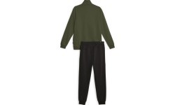 Puma Clean Sweat Suit Men's Tracksuit Black Green 585841 31