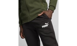 Puma Clean Sweat Suit vīriešu sporta tērps, melns/zaļš 585841 31