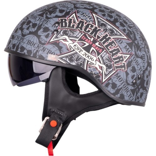 Мотоциклетный шлем W-TEC Black Heart V535 Cross Skull