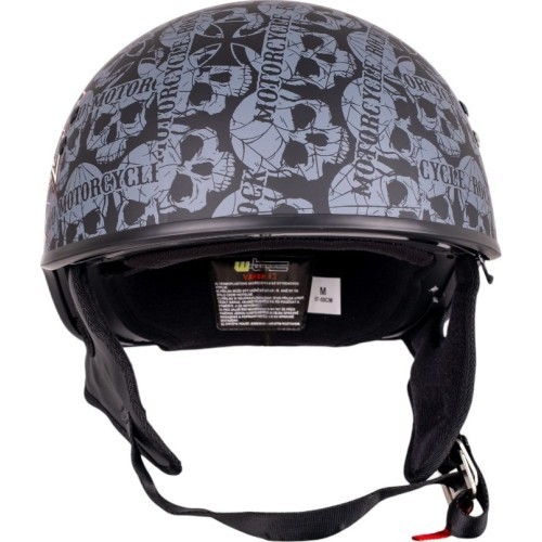 Motociklista ķivere W-TEC Black Heart V535 Cross Skull