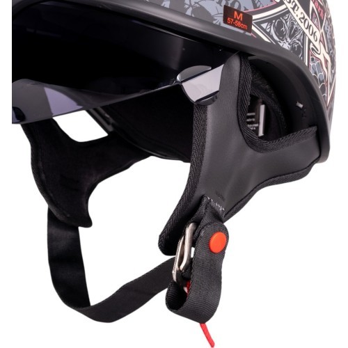 Мотоциклетный шлем W-TEC Black Heart V535 Cross Skull
