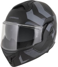 Atverama motocikla ķivere Cassida MultiFlip Korp P/J - černá matná/tmavě šedá/šedá