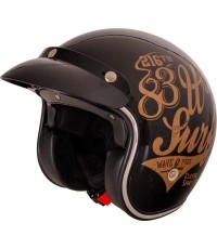 Motorcycle Helmet W-TEC Café Racer - 3Ways Surf Bronze