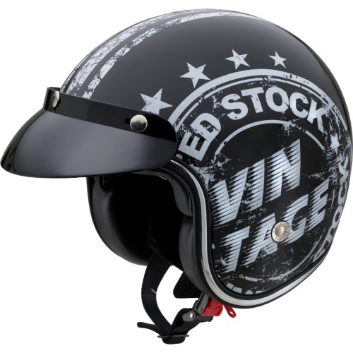 Motocikla ķivere W-TEC Café Racer - Vintage Stock