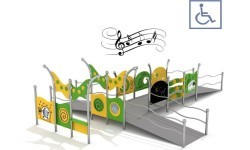 Daudzfunkcionāls rotaļu komplekss cilvēkiem ratiņkrēslos Inter-Play Kajo 2