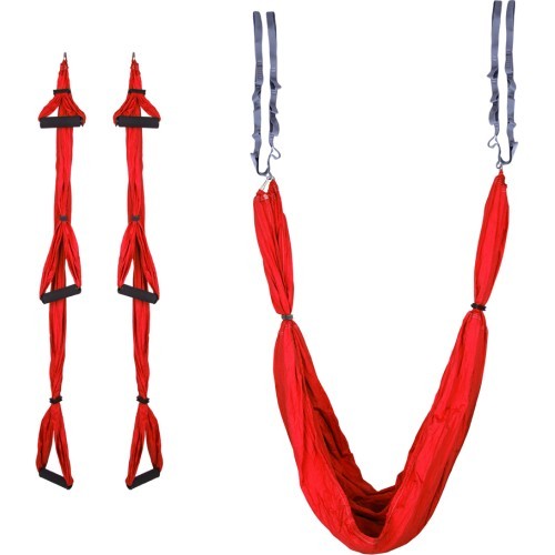 Aerial Aero Yoga Hammock inSPORTline Hemmok Red with Mounts and Straps